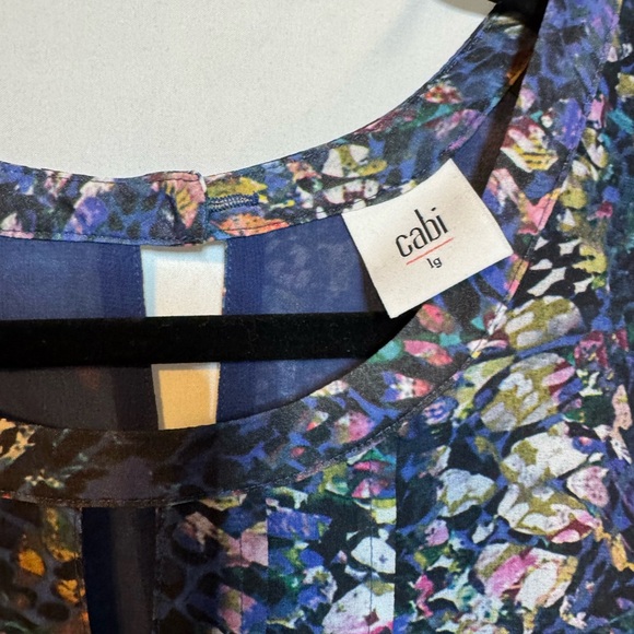 CAbi Multicolor Abstract Sleeveless Blouse - Picture 2 of 6